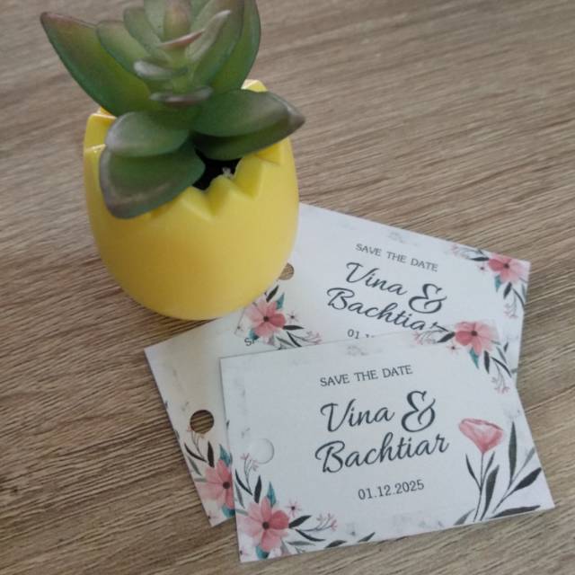 Kartu ucapan pernikahan / kartu ucapan souvenir / kartu ucapan rustic