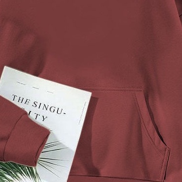 The Shiny Stars Hoodie Wanita Korean Style-maroon