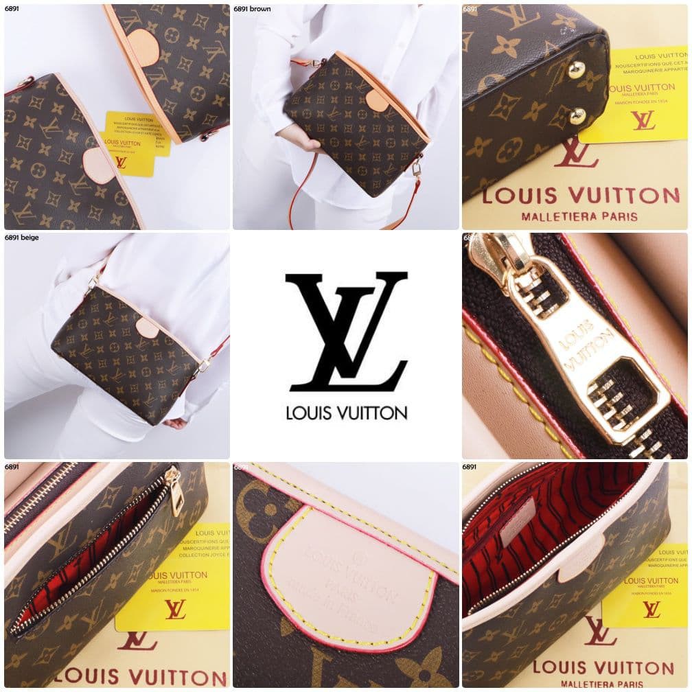COD ❤️ Tas Wanita Louis Vuitton LV Crossbodybag Simple Premium Authentic