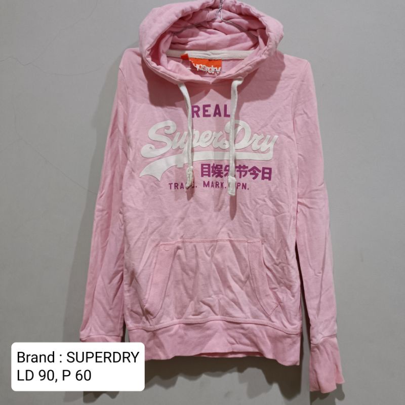 SUPER DRY CN CREWNECK HOODIE  PRIA/WANITA BRANDED ORIGINAL