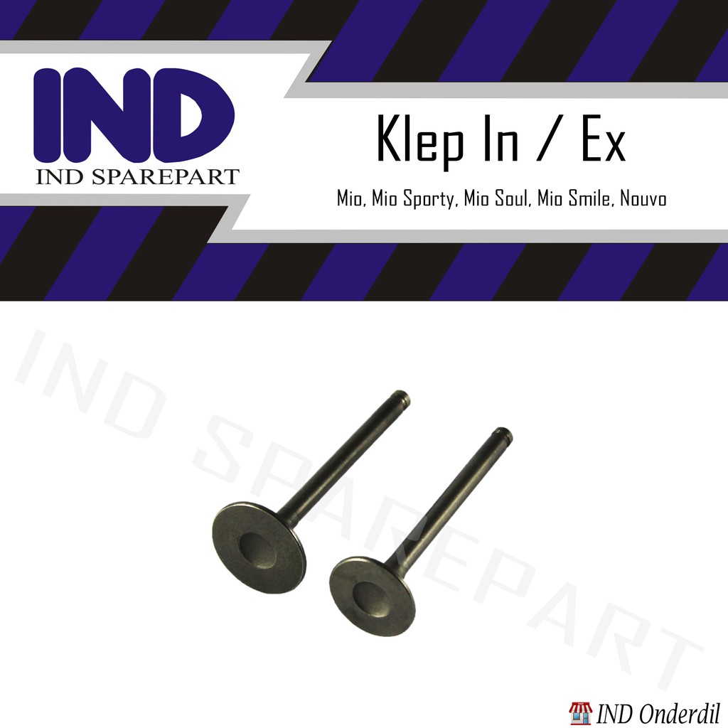 Klep In/Ex Payung Valve Set Mio &amp; Nouvo &amp; Fino &amp; Mio Sporty &amp; Mio Soul &amp; Mio Smile &amp; Nouvo Z