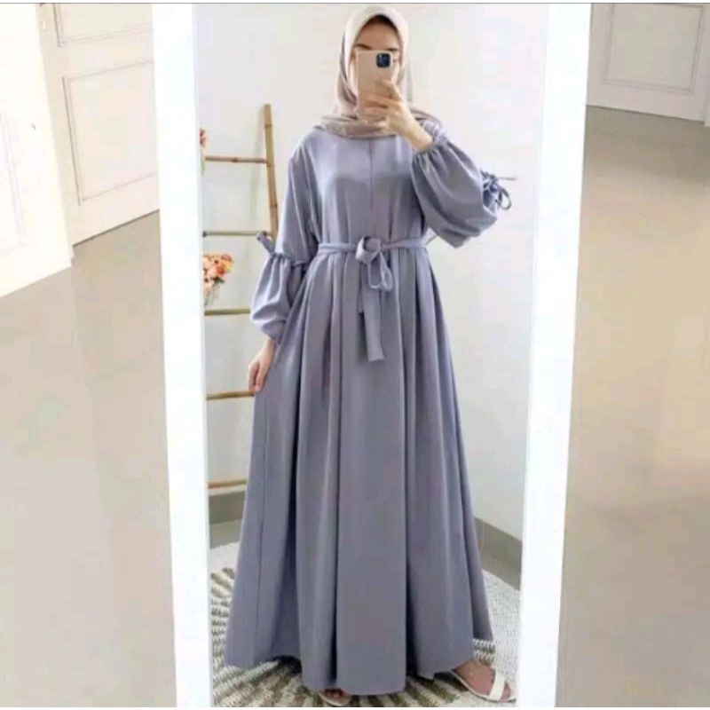 aespa/maxi dress/pakaian wanita/gamis wanita busui