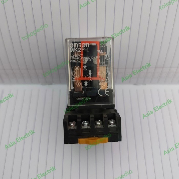 RELAY MK2P-1 OMRON MK2P+SOCKET 220V AC ORIGINAL