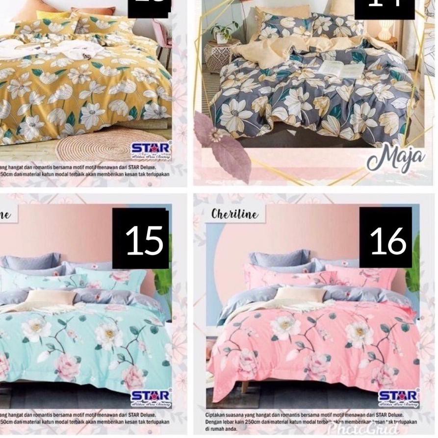 Promo Set Bedcover Sprei Katun Sprei Murah Motif Star Collection 1 Ukuran Single 120x200 100x200 9 Shopee Indonesia