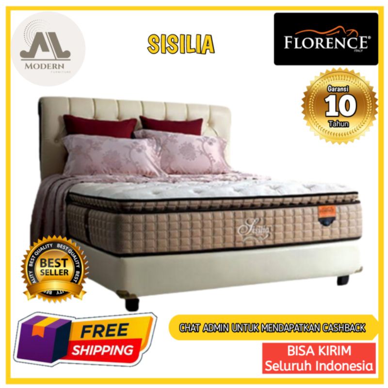 TERMURAH Spring bed Florence tipe Sisilia Terbaru Bergaransi Resmi