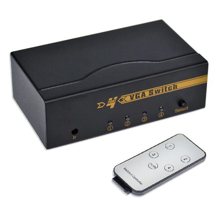 Switch VGA 4 port Support Full HD with Remote Control
