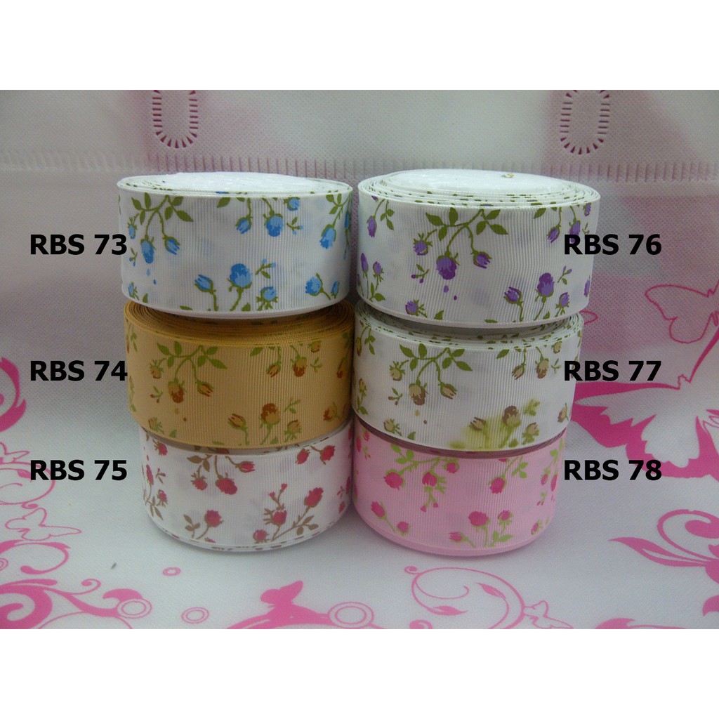 

[10 YARD] PITA GROSGRAIN MOTIF BUNGA SALE RBS 73,74,75,76,77,78