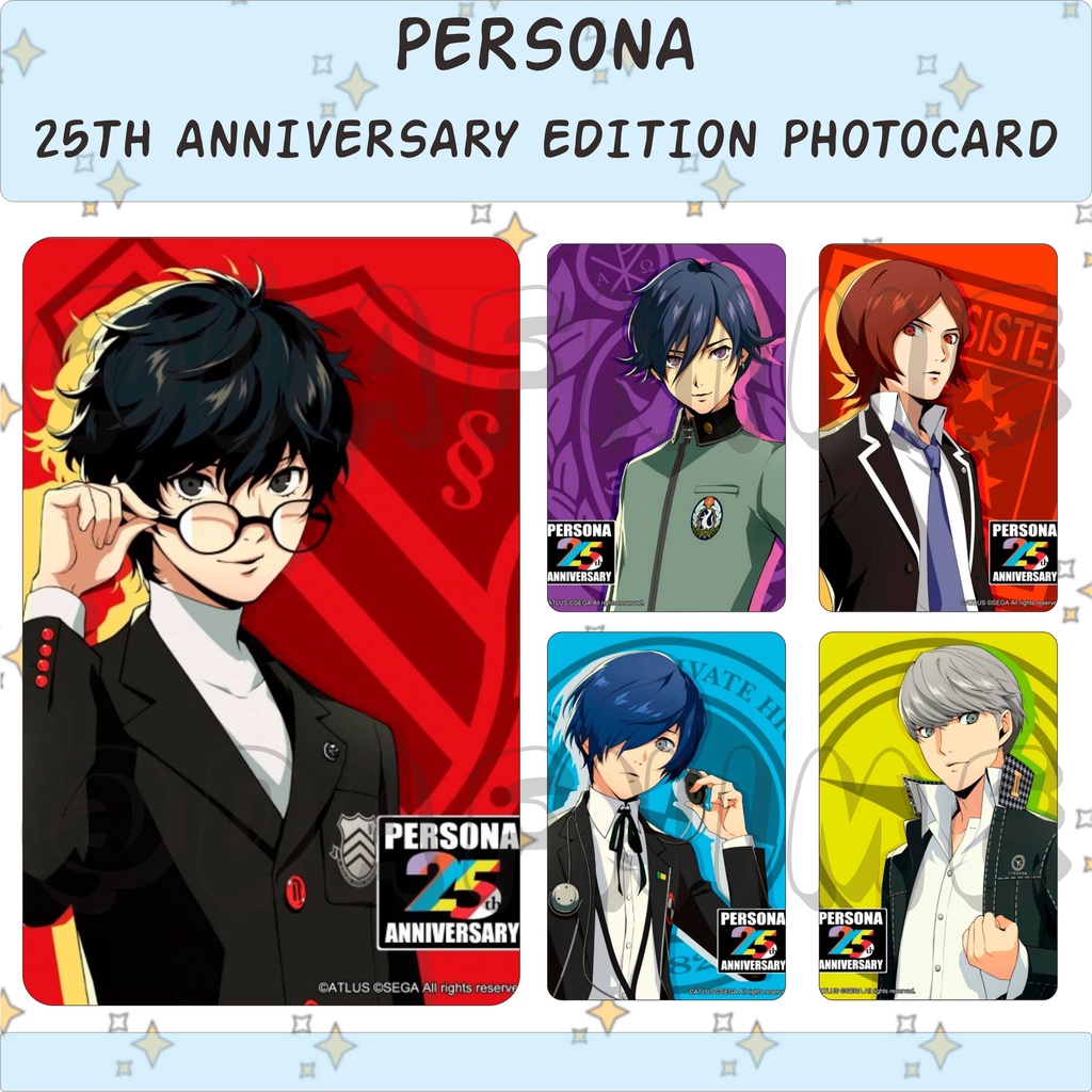 PERSONA 25TH ANNIVERSARY EDITION PHOTOCARD ANIME