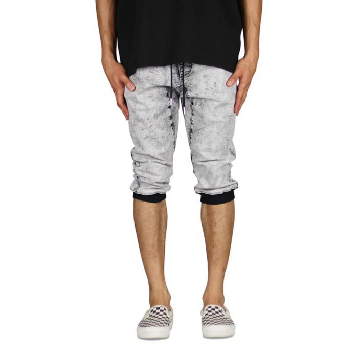 Hyperdenim Ella Cargo Short - Acid Black