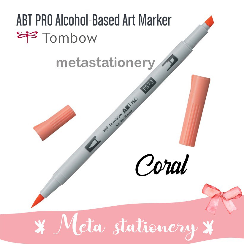 

ABT Pro / Dual Brush Pen Pro Tombow Alcohol Based - P873 Coral