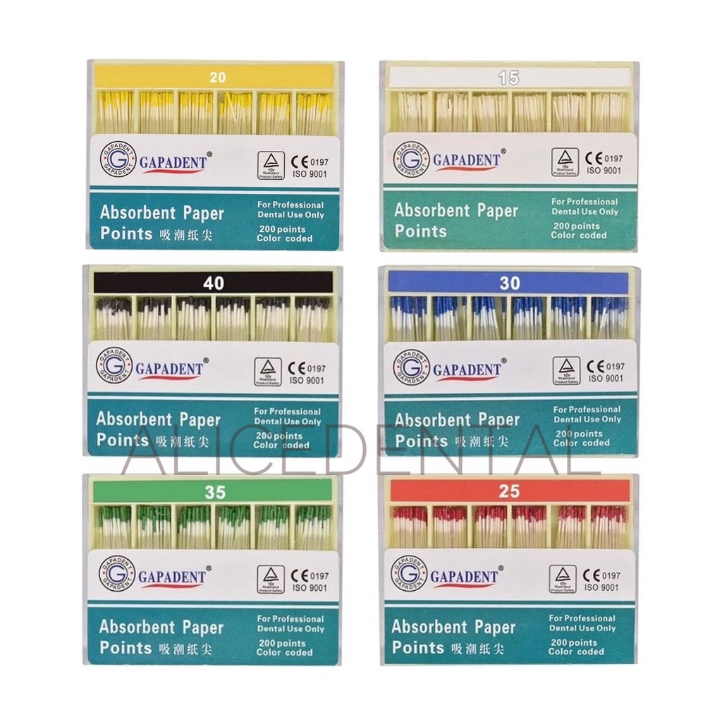 Paper points paperpoint paper point  15-40 45-80 15 20 25 30 35 40 paperpoint accesoris accessoris aksesoris asesoris endo endodontic