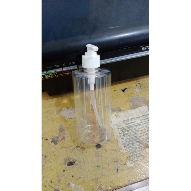 Botol Pump 500ml Bening Bahan Tebal Harga Murah