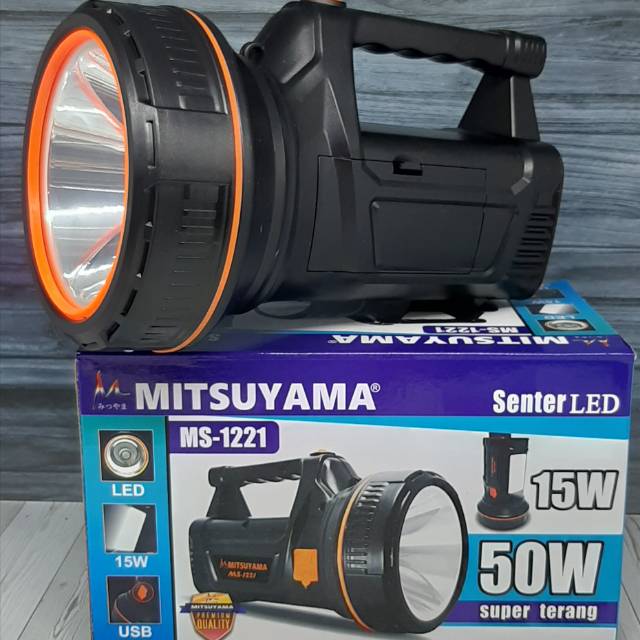 SENTER EMERGENCY LED MITSUYAMA MS-1221 50W SUPER TERANG