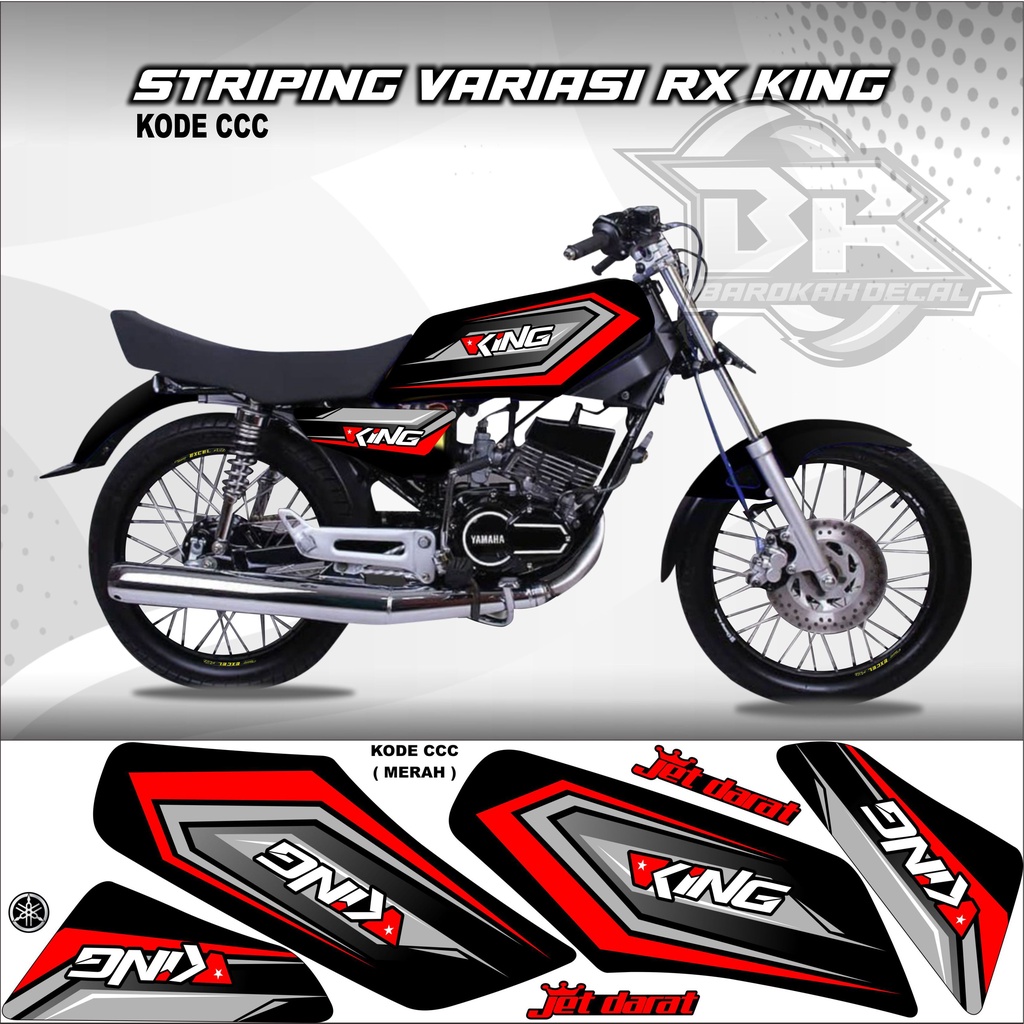 Sticker Rx King Variasi Stiker Lis Striping Rx King Kode CCC