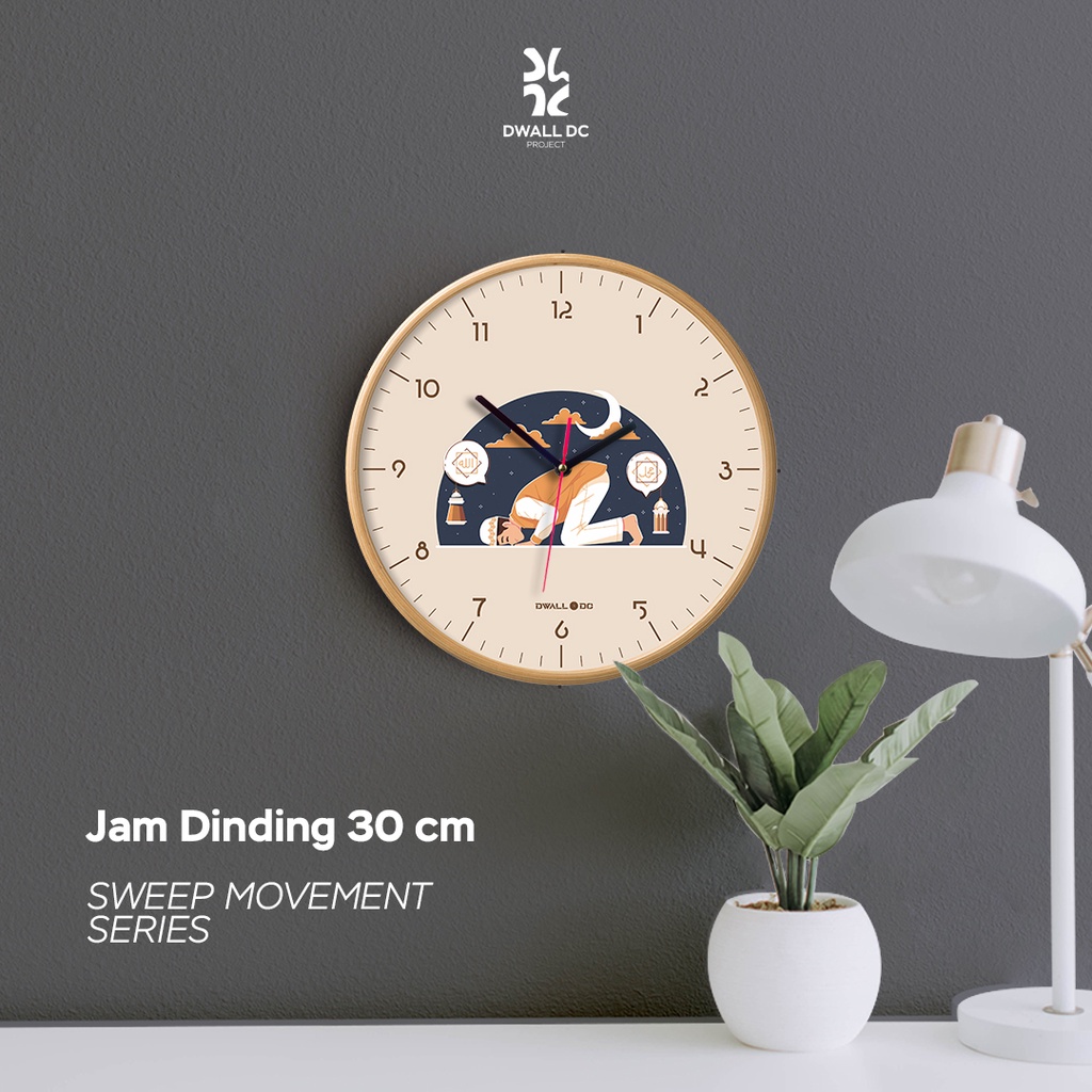 [SWEEP MOVEMENT SERIES] - Jam Dinding Minimalis - SHOLLU | AESTHETIC ART MINIMALIS | HIASAN DEKORASI | - by Selembarkayoe