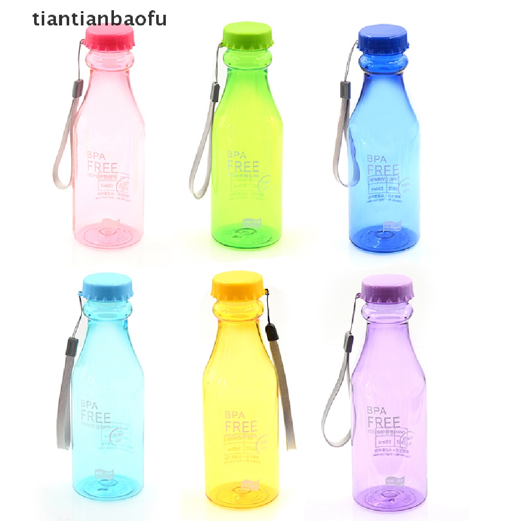 Botol Air Portabel Bahan Plastik Bebas bpa Tahan Bocor Ukuran 500ml Untuk travel