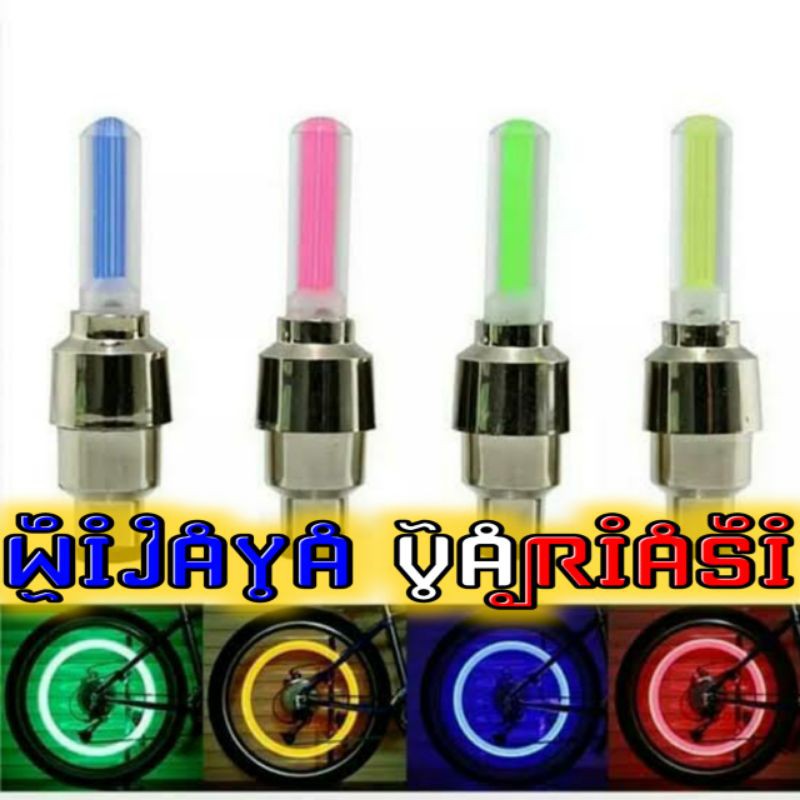 TUTUP PENTIL LED TUTUP PENTIL BAN MOBIL MOTOR SEPEDA TUTUP PENTIL NYALA