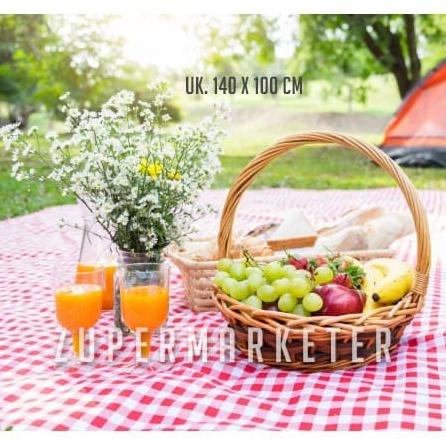 Kain Piknik Kotak-kotak Lucu Vintage 140 x 100 cm ( Taplak | Tikar)