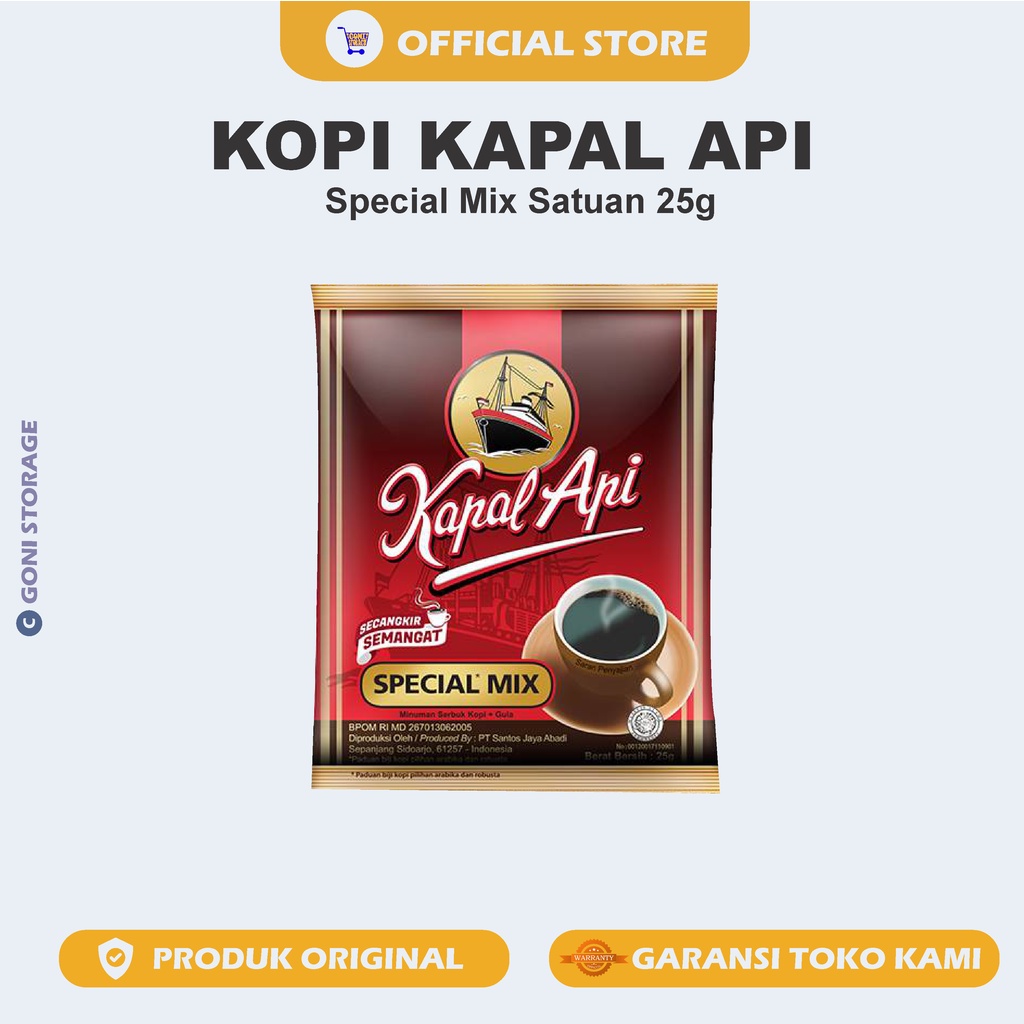 

Kopi Kapal Api Special Mix / Kopi plus Gula 25g Termurah Bisa Cod