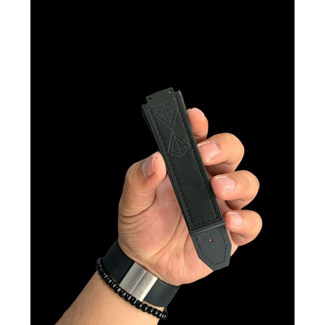 Strap Tali jam Tangan Hitam Motif keren