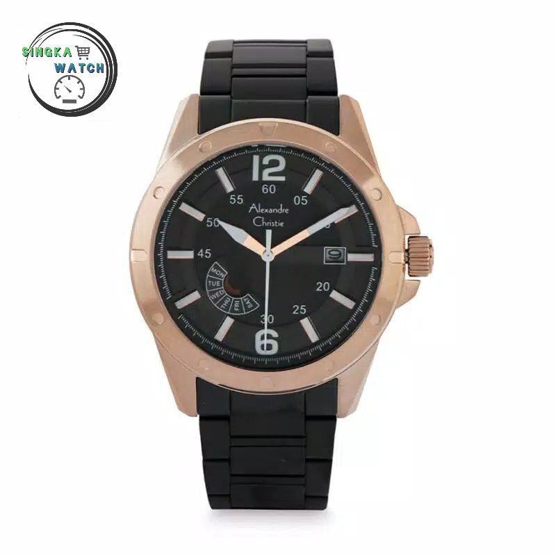 JAM TANGAN COWOK ALEXANDRECHRISTIE AC ORIGINAL SERI 6536ME