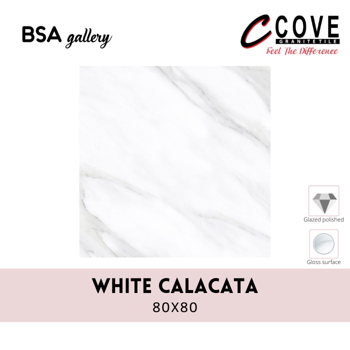 GRANIT COVE 80X80 WHITE CALACATA / GRANITE TILE GLAZED POLISHED