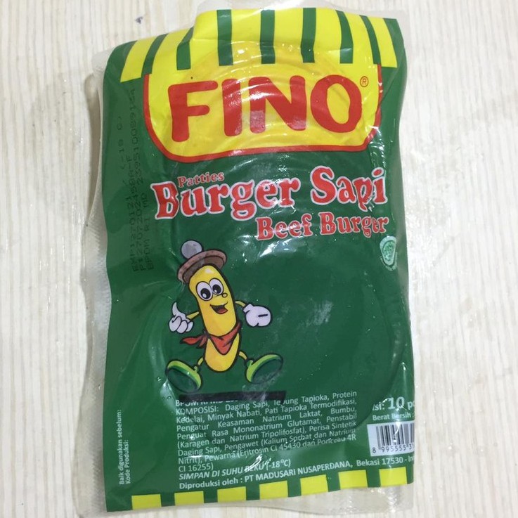 

FINO BURGER SAPI ISI 10 MURAH