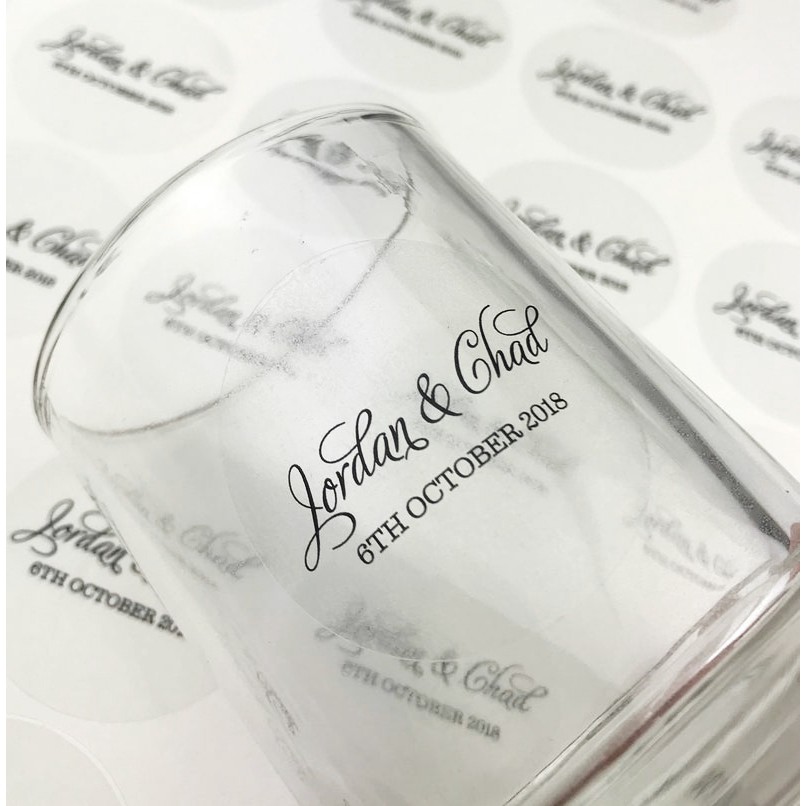 

CETAK STICKER LABEL TRANSPARAN / BENING KEMASAN A3+ CUT + CUSTOM CUT SESUAI POLA