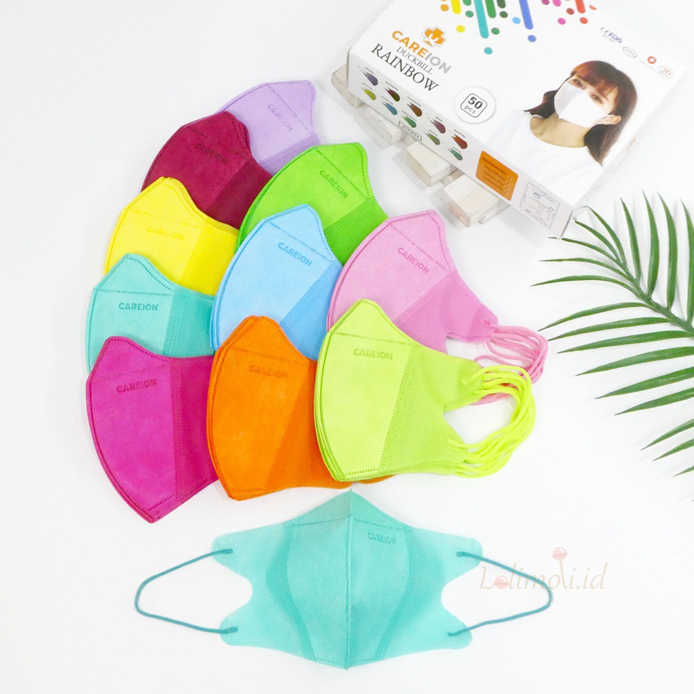 Jual Masker Duckbill Warna Rainbow Dewasa Isi 50 | Shopee Indonesia