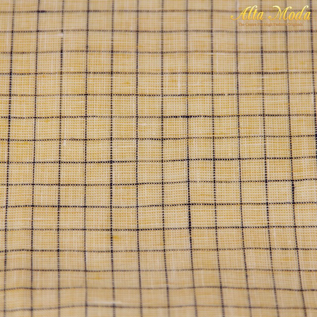 

Alta Moda Linen Shirting Khaki Kotak Garis Biru (1M)