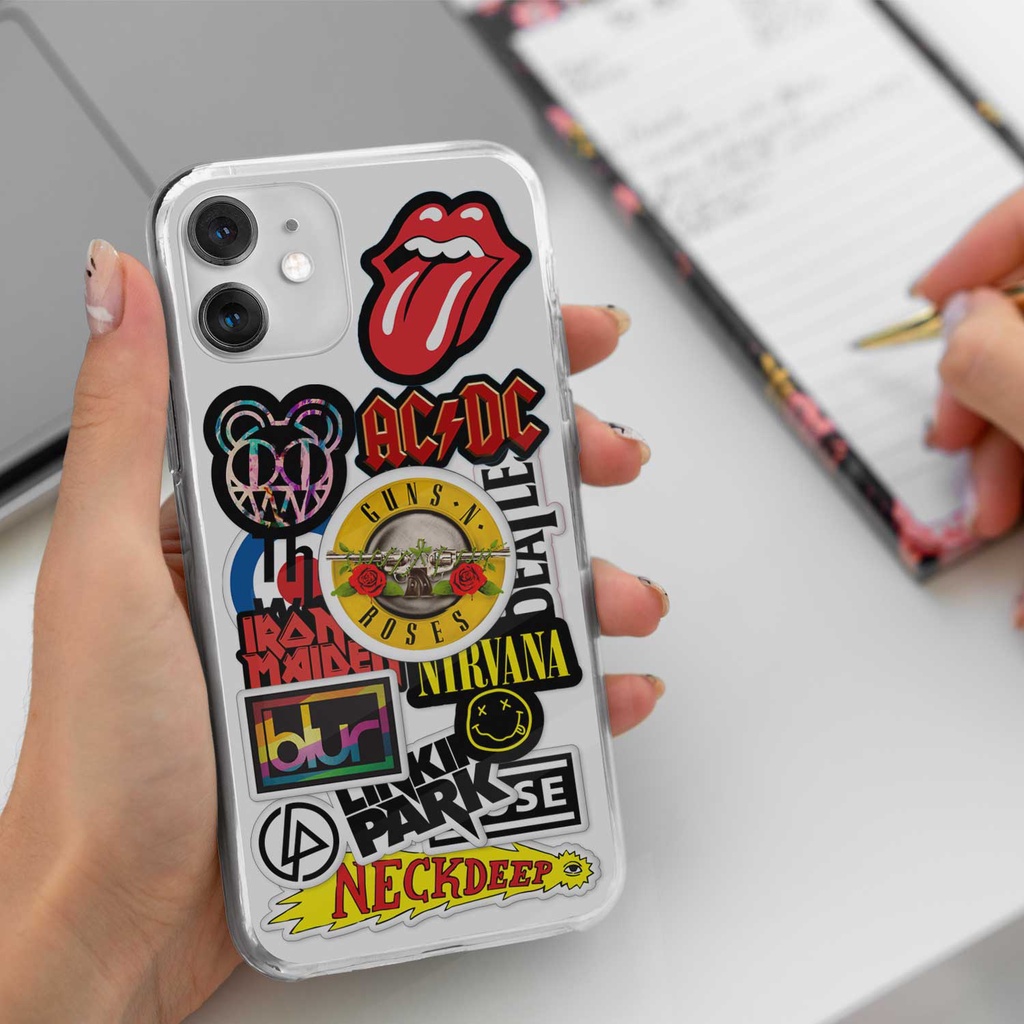 Stiker Aesthetic BAND ROCK METAL STIKER BAND | STIKER TUMBLER HP | STIKER LAPTOP