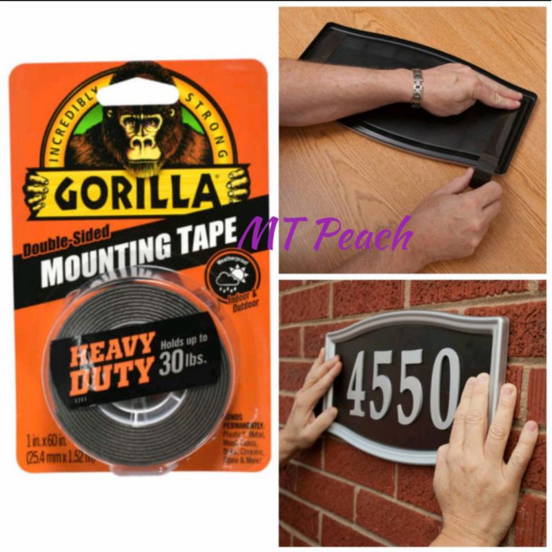 

GORILLA DOUBLE TAPE HEAVY DUTY 2.5CM 1INCH