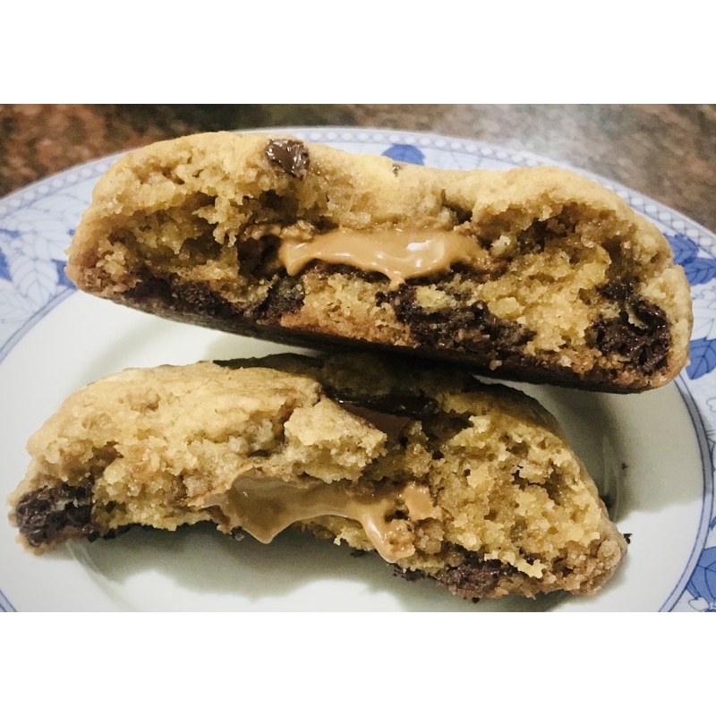 

New York Biscoff Levain cookies