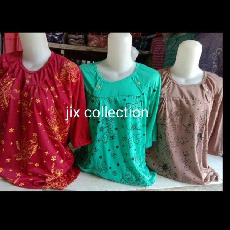 TREND atasan ibu²//kaos ibu tua//kaos ibu muda lengan pendek lengan panjang ➤ 857