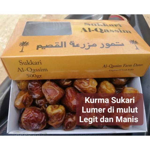 

Kurma Sukari 500gr Kurma Nabi Premium NR Sukkari