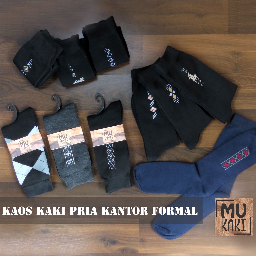 Kaos Kaki Kerja Kantor Formal  Pria Dewasa  Katun Premium A