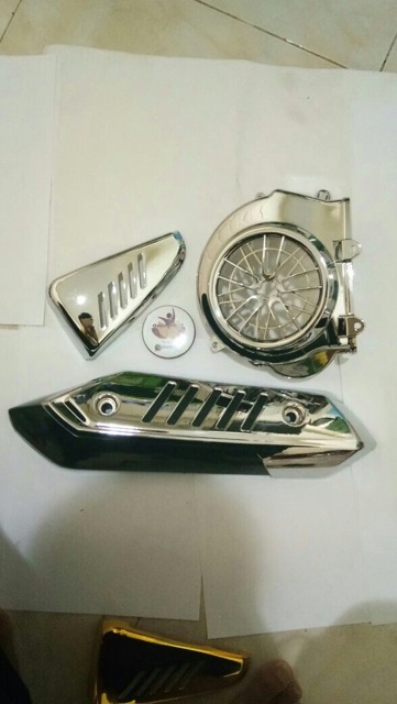 cover tutup kipas crome plus knalpot beat f1 esp beat street beat pop scoopy esp new vario esp crome