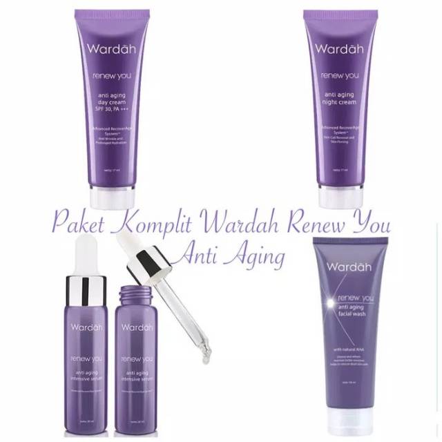 BEST SELLER  Paket Komplit Wardah Renew You  Anti Aging ( 4 in 1 )