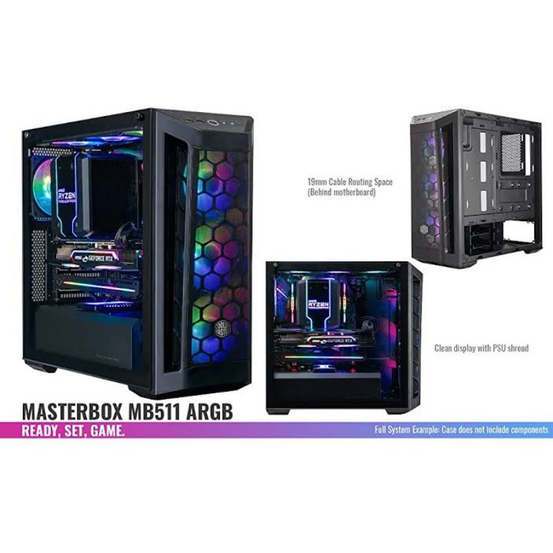 Casing Gaming Cooler Master Masterbox MB511 ARGB Case PC ATX