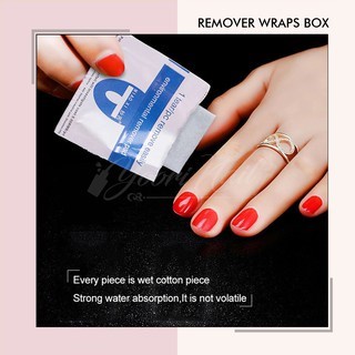 Gel remover wraps box isi 200pcs removal gel polish nail art wrap