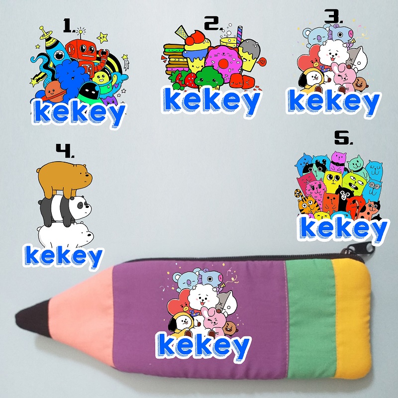

Tempat pensil custom kartun unik lucu bahan katun premium by keytabee