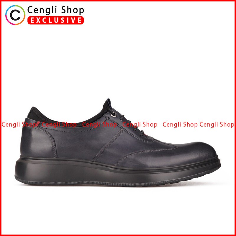 SEPATU PANTOFEL EVERBEST PRIA ORIGINAL FORMAL KULIT BIRU NAVY EM09