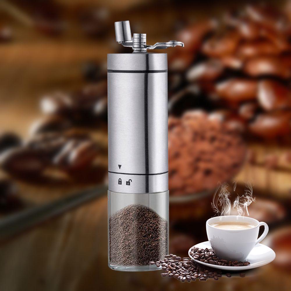 Solighter Manual Coffee Grinder Handmade Alat Penggiling Biji Kopi Bumbu Espresso Stainless Steel