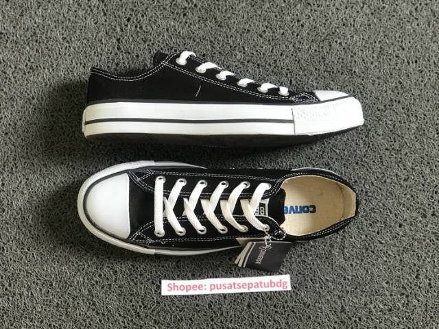 100% PREMIUM SEPATU CONVERSE ALL STAR CLASIC BLACK WHITE MADE IN VIETNAM