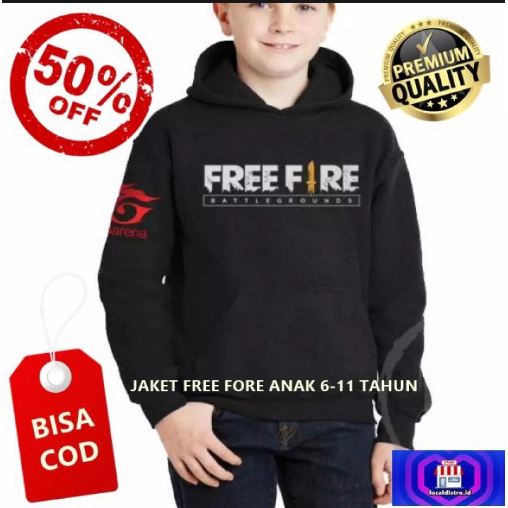 Jaket Free Fire / Sweater Free Fire / Hoodie Free Fire / Jaket Garena Free Fire