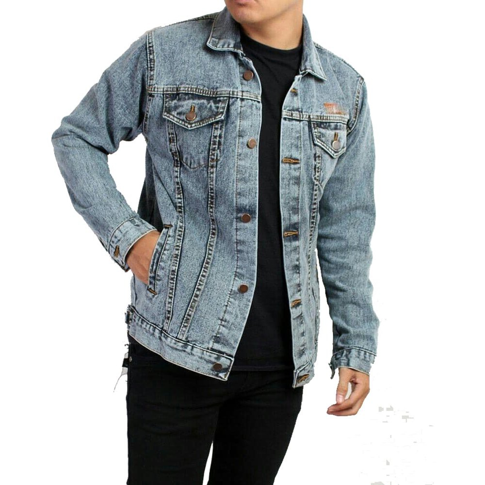 Jaket Jeans Sandwash / Jaket Denim Sandwash / Jaket Sandwash Pria / Snow Acid
