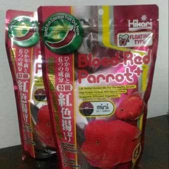 HIKARI Blood Red Parrot plus mini. 333gr