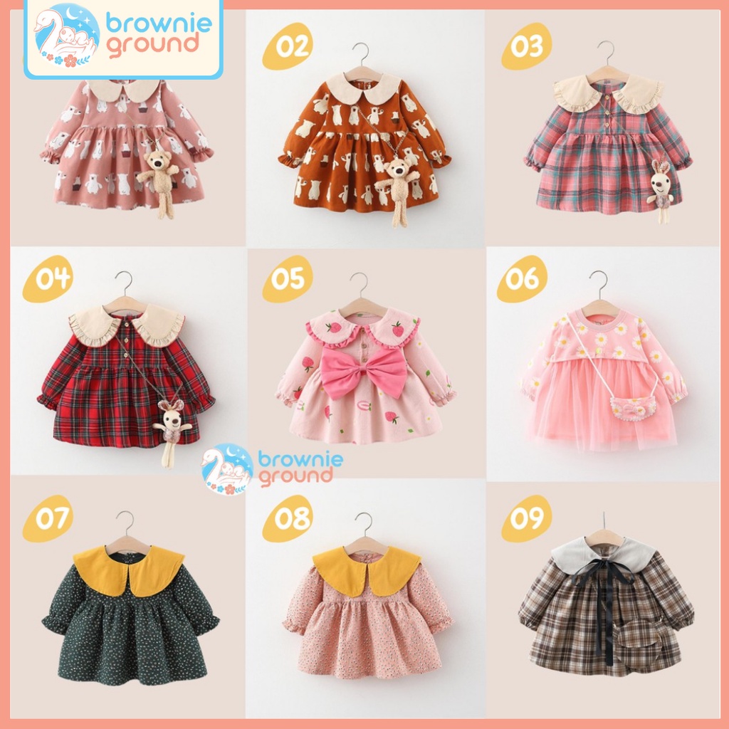 [COD] DRESS BAYI 6-36 BULAN / gaun bayi KUALITAS IMPORT baju anak perempuan dress baby gaun pesta bayi