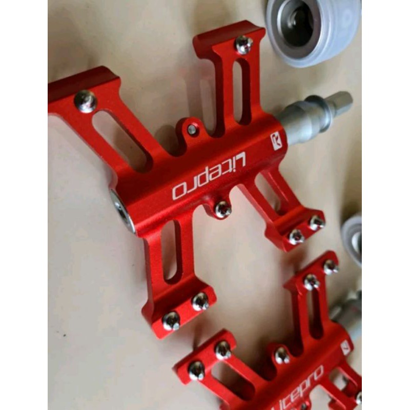 Pedal Sepeda lipat qr litepro folding bike sepeda lipat quick release pedals sealed bearing material alloy alumunium