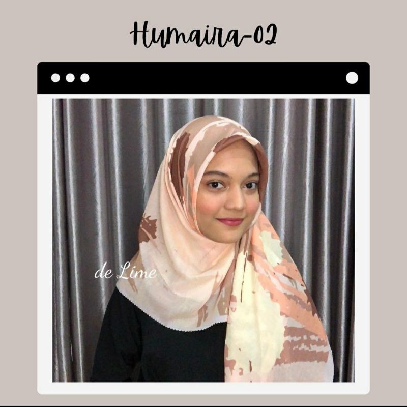 Jilbab hijab essential scarf laser cut Humaira 02 ready stock